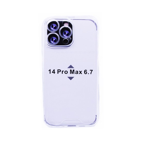 New Science Capa de Silicone com Cantos Rígidos para Apple iPhone 14 Pro Max Transparente